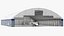 Business Jet Bombardier Challenger 604 in un hangar per aerei attrezzato
