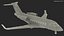 Business Jet Bombardier Challenger 604 in un hangar per aerei attrezzato