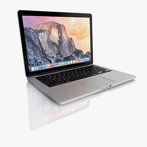 3d model new macbook pro retina