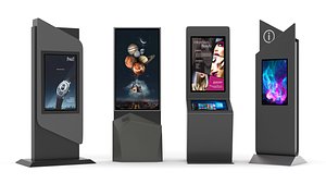 3D Electronic Kiosk Collection model