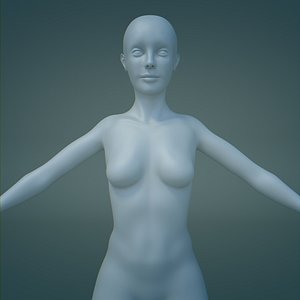 High Poly Female Base Mesh