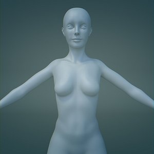 High Poly Female Base Mesh