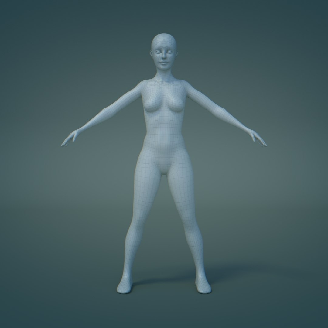 STL file Female Body Base Mesh 14 ♀️・3D printing idea to download・Cults