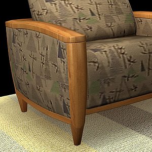 3d model sofa carpet