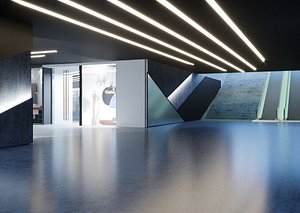 3D model realistic hospital
