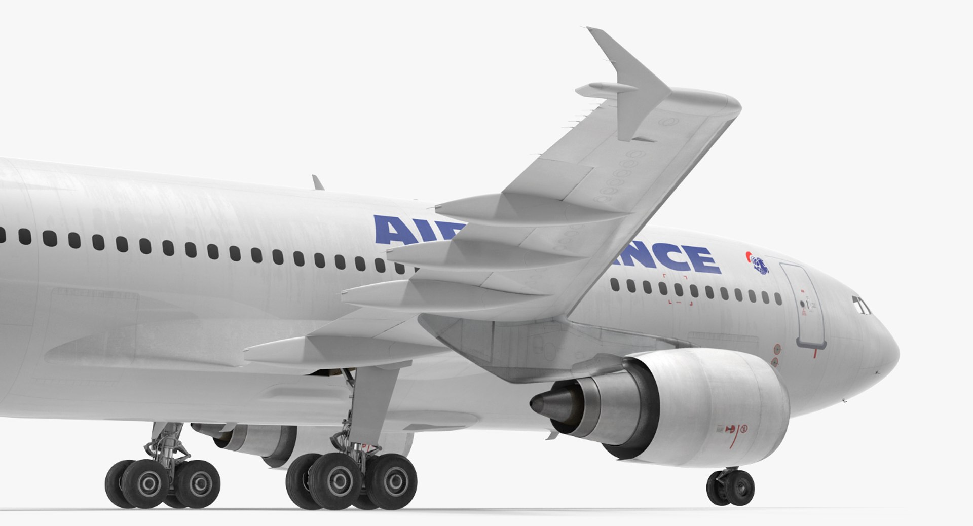 Airbus A310-300 Air France 3d Model