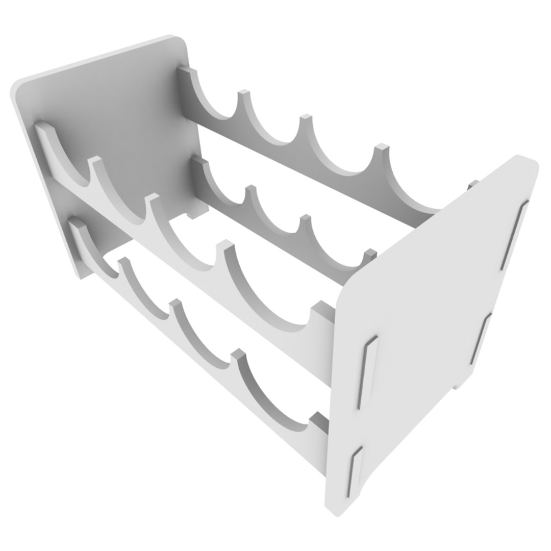 Wine rack 3D model - TurboSquid 1507306