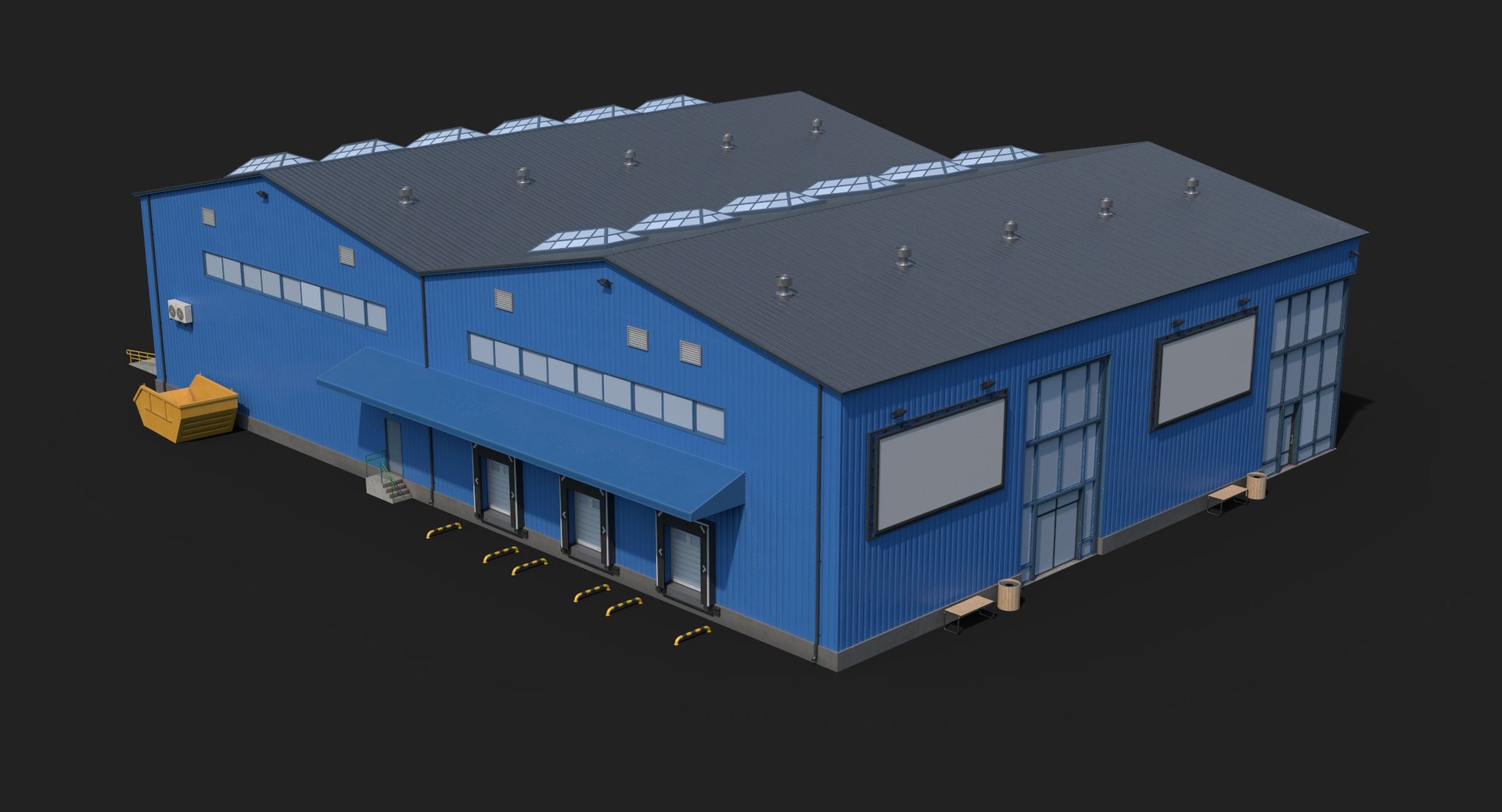 3D Industrial Building 28 Model - TurboSquid 2138932