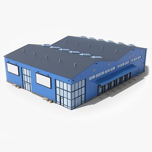 3D Industrial Building 28 model