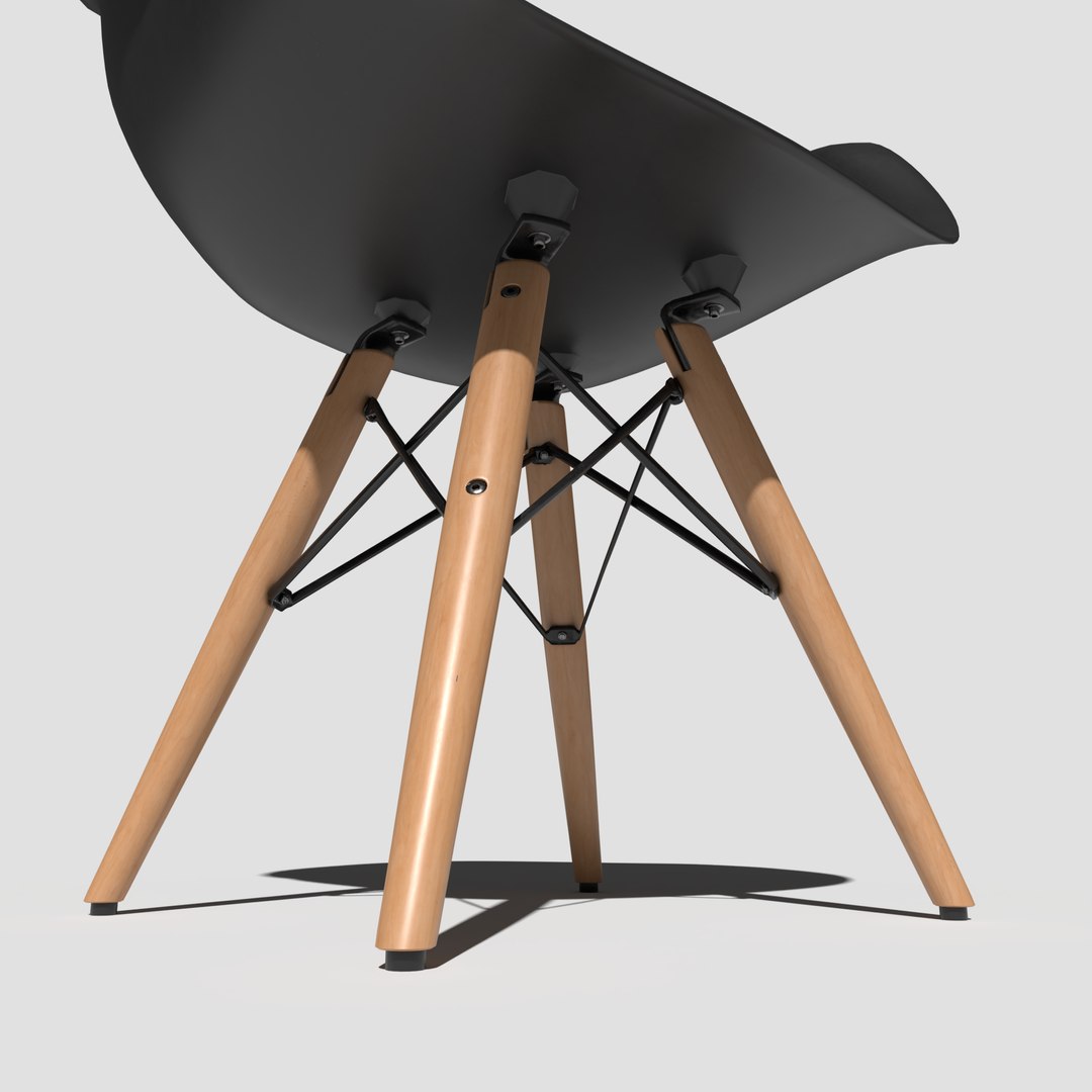 3D Model Pbr Shell Chair - TurboSquid 1590168