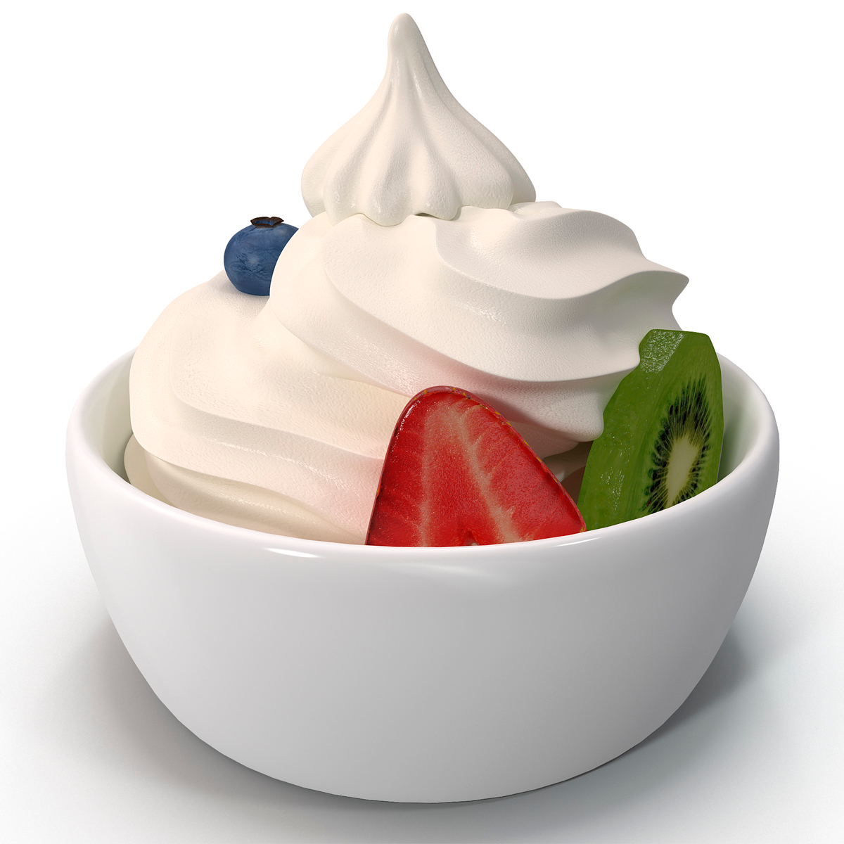 3d model of frozen yogurt