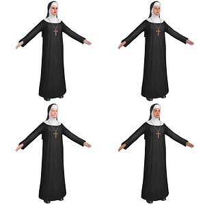 pack nun 3D model