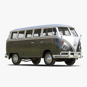 3ds max volkswagen type 2 black
