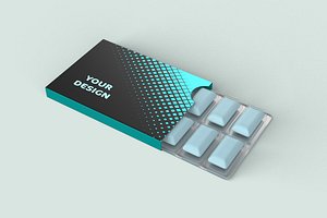 Chewing Gum Box 3D model