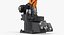 Generic Welding Robot with Power Supply Rigged 3D Model