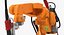 Generic Welding Robot with Power Supply Rigged 3D Model