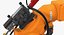 Generic Welding Robot with Power Supply Rigged 3D Model