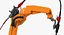 Generic Welding Robot with Power Supply Rigged 3D Model