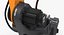 Generic Welding Robot with Power Supply Rigged 3D Model