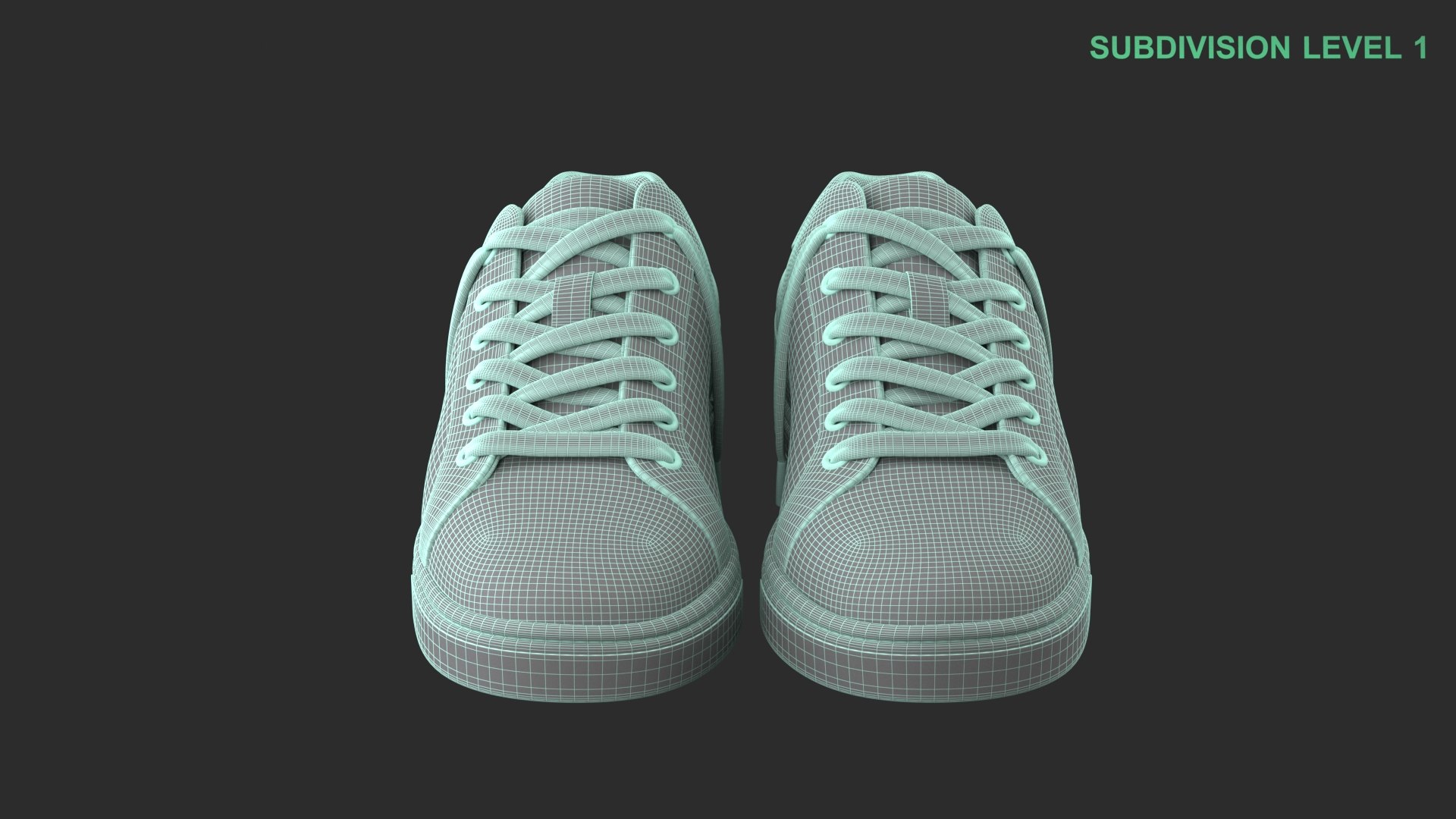 Generic White Sneakers model https://p.turbosquid.com/ts-thumb/al/QTA4GM/ra/wireframe_0005/jpg/1743149286/1920x1080/fit_q87/c633f68b4f47bf3e7f4151cb6f41a400ea22bd54/wireframe_0005.jpg