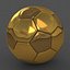 Soccerball SuperHighPoly golden