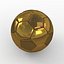 Soccerball SuperHighPoly golden