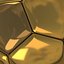 Soccerball SuperHighPoly golden