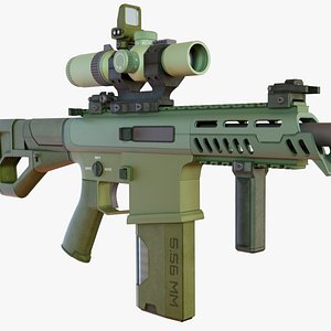 Customizable Original Design Assault Rifle Sights LPVO and Red dot model