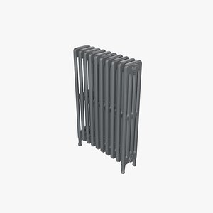 Classic Cast Iron Radiator 4C10 3D model