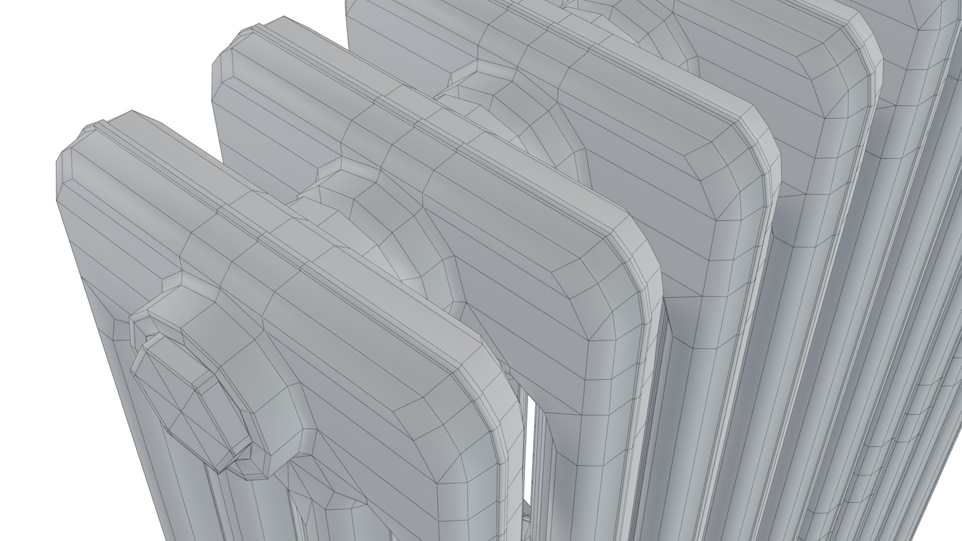 Classic Cast Iron Radiator 4C10 3D Model - TurboSquid 2357447