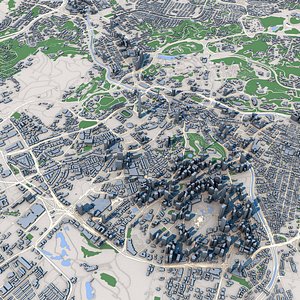 3D Kuala Lumpur City Malaysia model