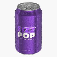 Standard Soda Can With Droplets 355ml V2