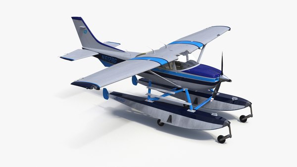 水上飛行機 セスナ 182 フロート飛行機3Dモデル - TurboSquid 2307411
