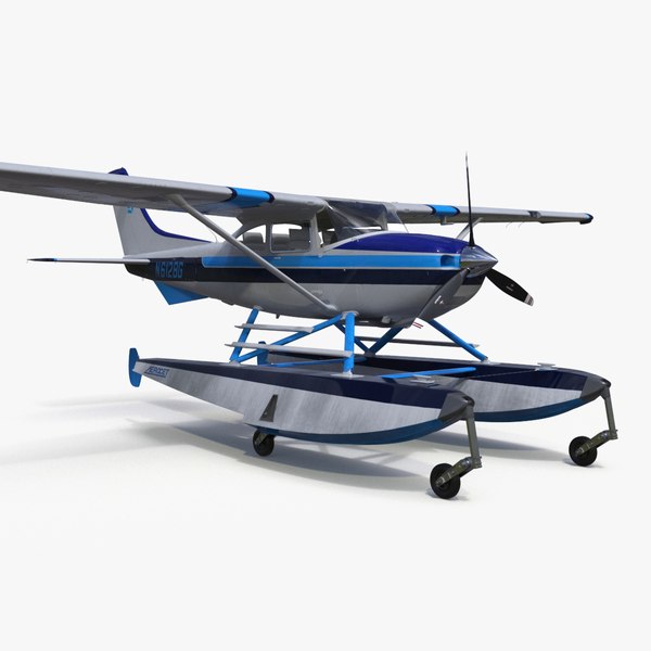水上飛行機 セスナ 182 フロート飛行機3Dモデル - TurboSquid 2307411