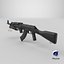 Lekki karabin maszynowy 10 Metal Wszystkie PBR Unity UE Tekstury