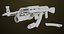 Lekki karabin maszynowy 10 Metal Wszystkie PBR Unity UE Tekstury