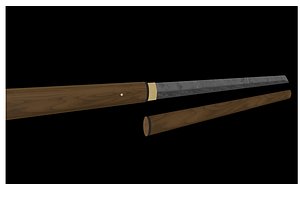 weapon zatoichi shikomizue 3d model