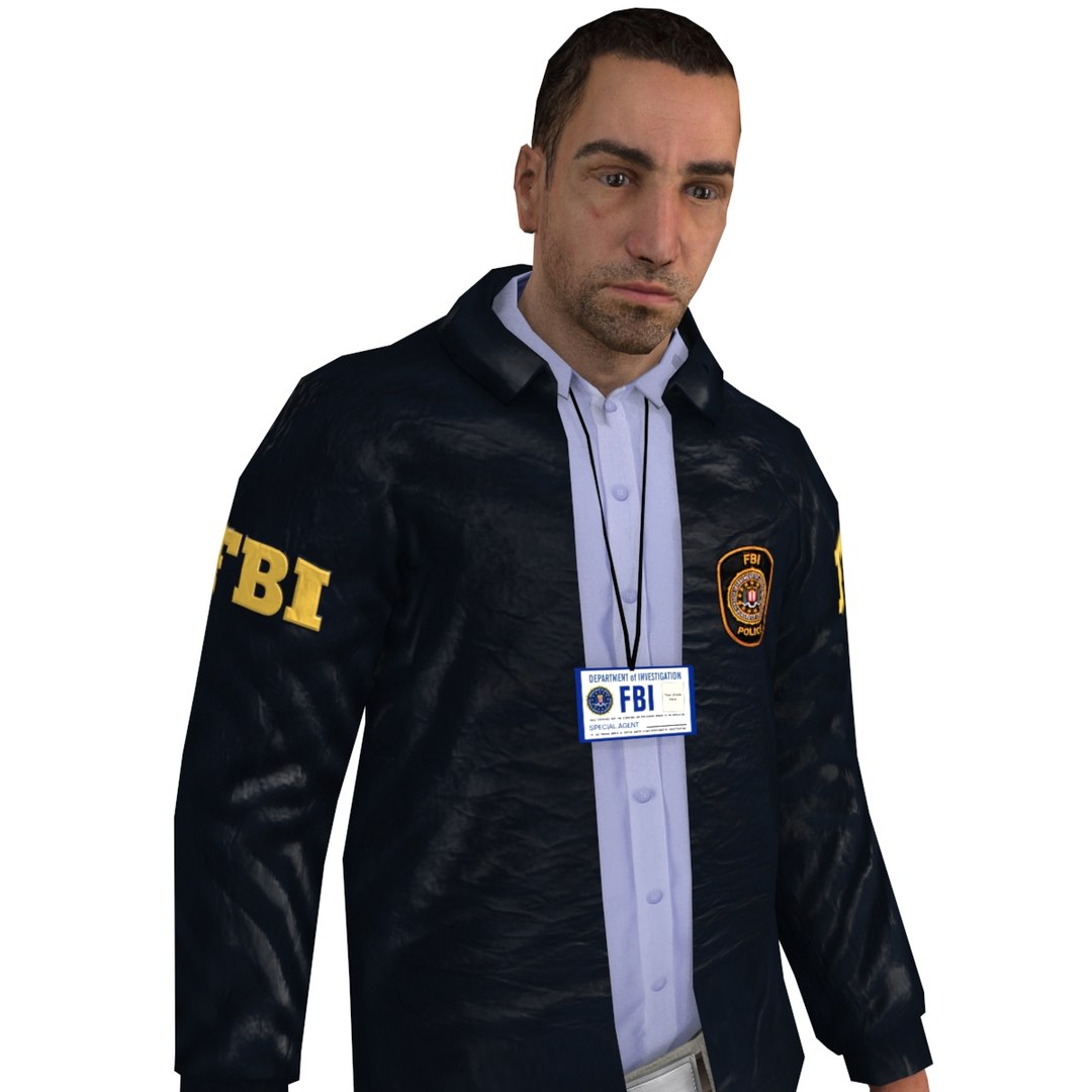 3d Rigged Fbi Agent 2 Model