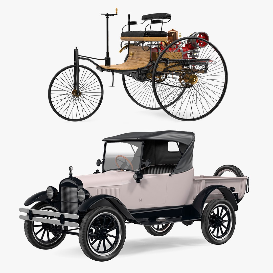 Vintage Transport Collection 3D model preview