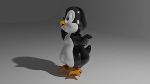 3D Penguin Cartoon
