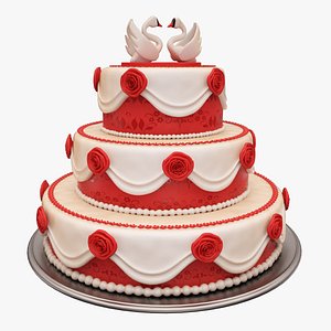 wedding cake 3d max