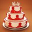 wedding cake 3d max