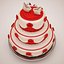 wedding cake 3d max