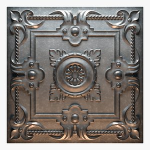 old tin tiles 3D model