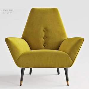 SORRENTO CHAIR IN VENICE PEAR VELVET