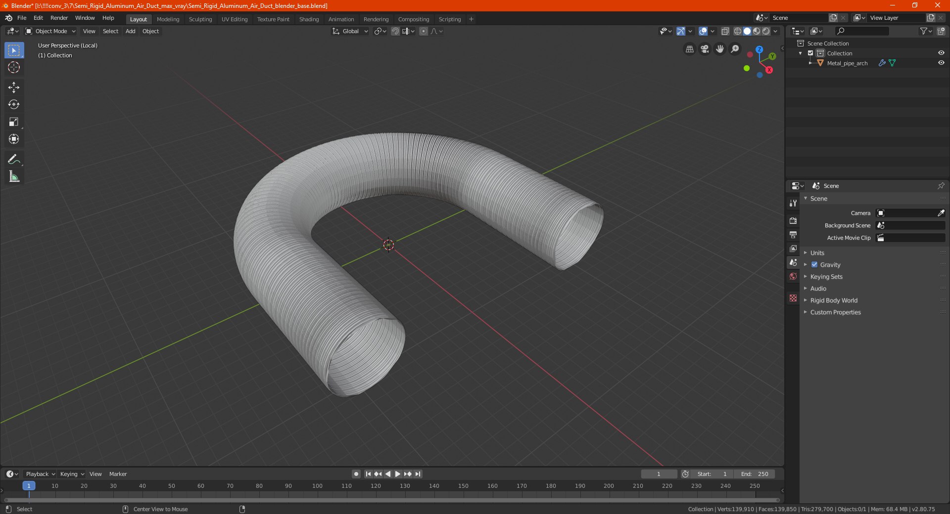 Semi Rigid Aluminum Air Duct 3D model https://p.turbosquid.com/ts-thumb/al/v0z6MV/dx/semirigidaluminumairductvray3dmodel023/jpg/1643799216/1920x1080/fit_q87/6a67eb1a821673d3da896e38a64a824da56acba2/semirigidaluminumairductvray3dmodel023.jpg