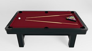 Classic Burgundy Pool Table