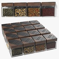 Various Spice Jars Set