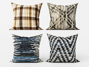 3D Textile Decorative Pillows 3D Model Collection model