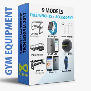 - 9 weights accessories 3D